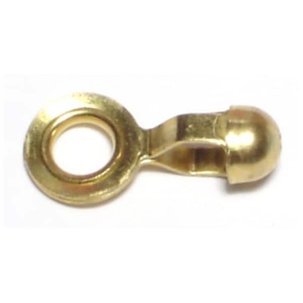 Midwest Fastener #10 x 3/16" Brass Ball Chain Connectors 25PK 64625 - main